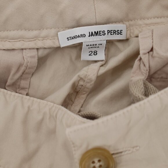 James perse pants women's 28 32x27 chino flat front button fly cotton blend - Picture 5 of 12
